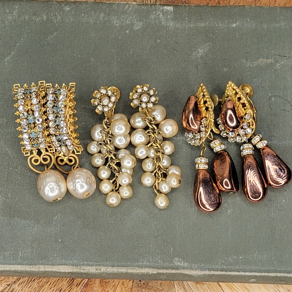 Vintage Miriam Heskell earring Lot